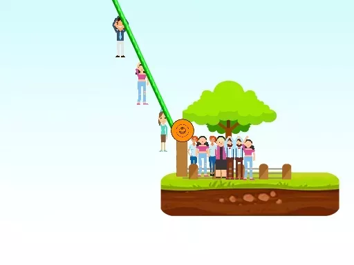 Zipline People Rescue Puzzle Game