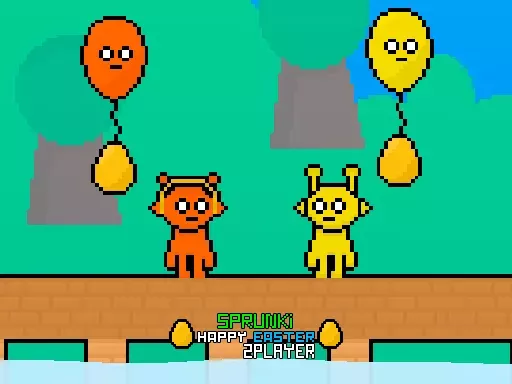 Sprunki Happy Easter: 2 Player Egg Hunt